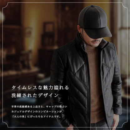 DAYSART Classic シープスキン 本革 キャップ ab-ot003