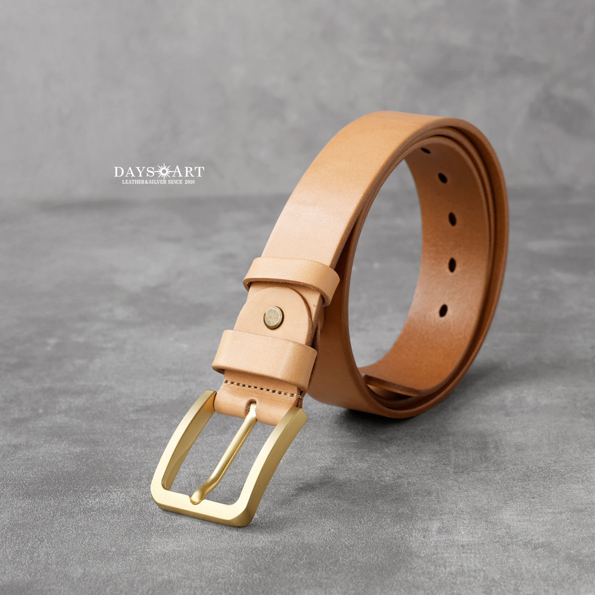 DAYSART Classic 真鍮製バックル 本革ベルト bt066