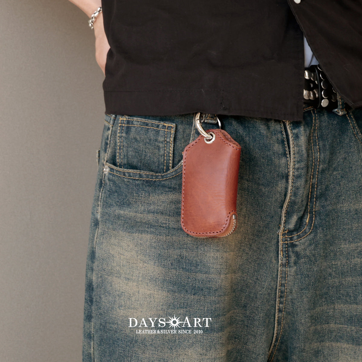 本革 大きいキーケース たつのレザー ヴィンテージレザー DAYSART kp076