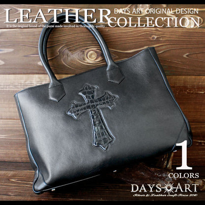 DAYSART Classic クロスモチーフ 大容量 本革トート lb222