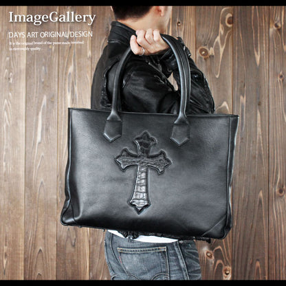 DAYSART Classic クロスモチーフ 大容量 本革トート lb222