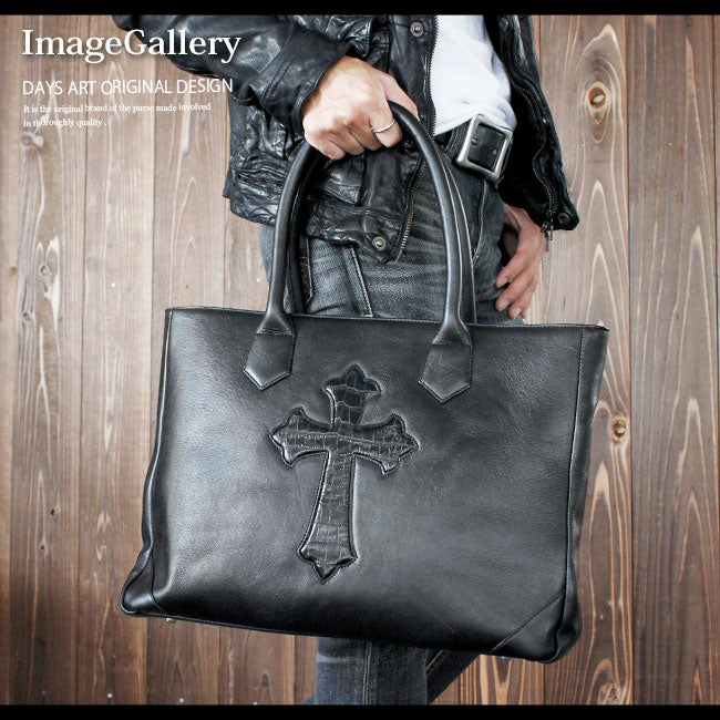DAYSART Classic クロスモチーフ 大容量 本革トート lb222