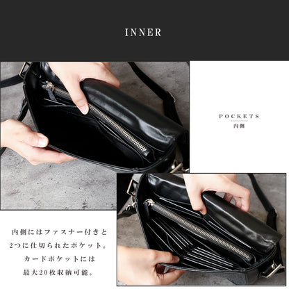 DAYSART Classic エイ革 スティングレイ 本革ショルダーバッグ lb364