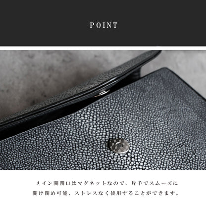 DAYSART Classic エイ革 スティングレイ 本革ショルダーバッグ lb364