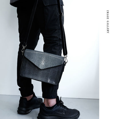 DAYSART Classic エイ革 スティングレイ 本革ショルダーバッグ lb364