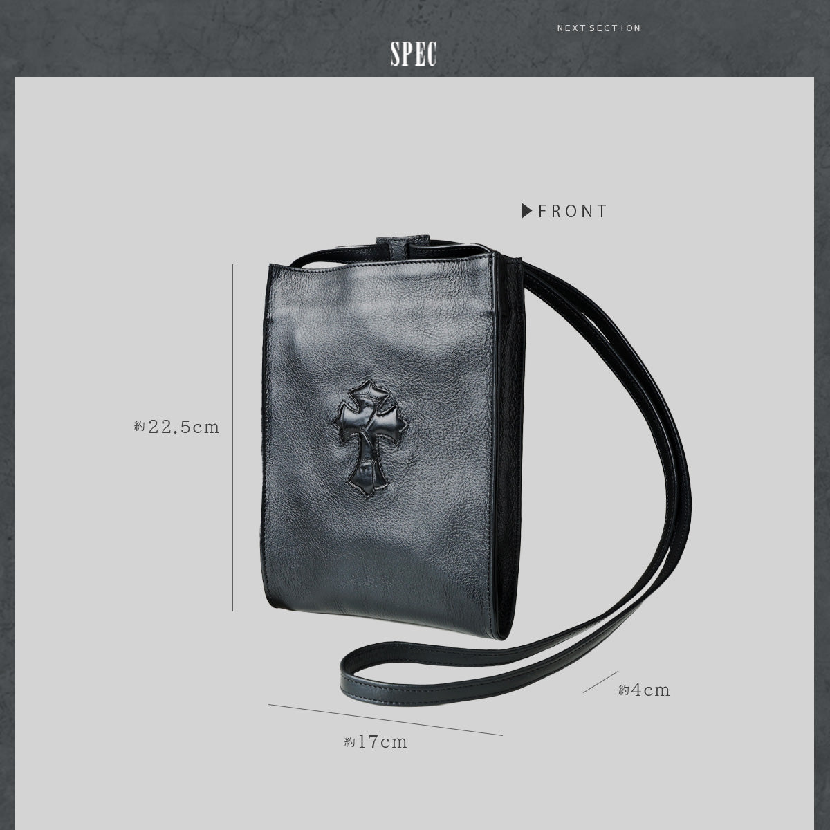 DAYSART Classic クロスモチーフ 本革サコッシュ lb383