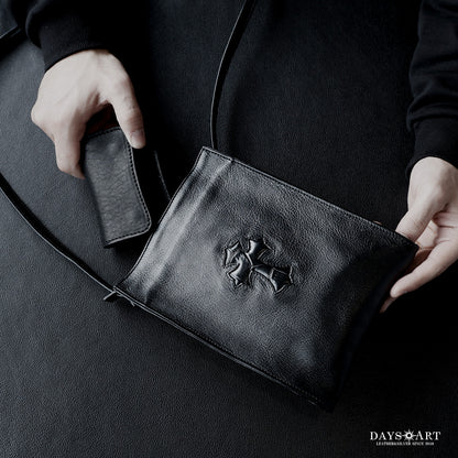 DAYSART Classic クロスモチーフ 本革サコッシュ lb383