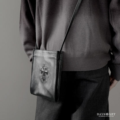 DAYSART Classic クロスモチーフ 本革サコッシュ lb383