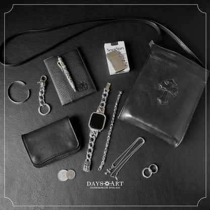 DAYSART Classic クロスモチーフ 本革サコッシュ lb383