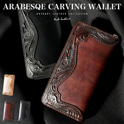 DAYSART Classic カービング ロングウォレット サドルレザー lw105