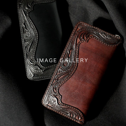 DAYSART Classic カービング ロングウォレット サドルレザー lw105