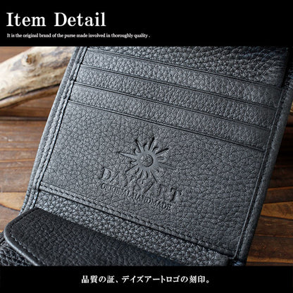 3つ折り財布 本革 クロスコンチョ シュリンクレザー コンパクトウォレット DAYSART lw191