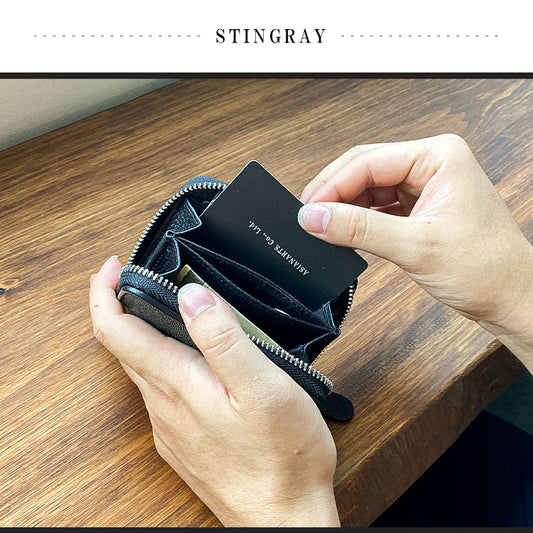 DAYSART Classic エイ革 スティングレイ ミニ財布 lw238