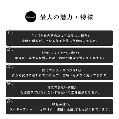 DAYSART Classic エイ革 スティングレイ ミニ財布 lw238