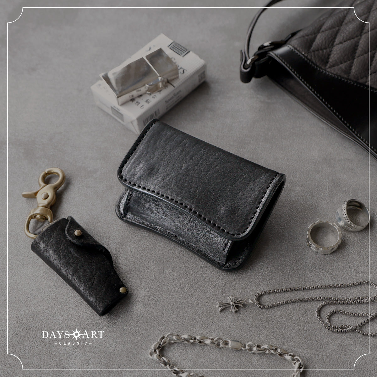 DAYSART Classic 本革 ミニトラッカーウォレット lw270