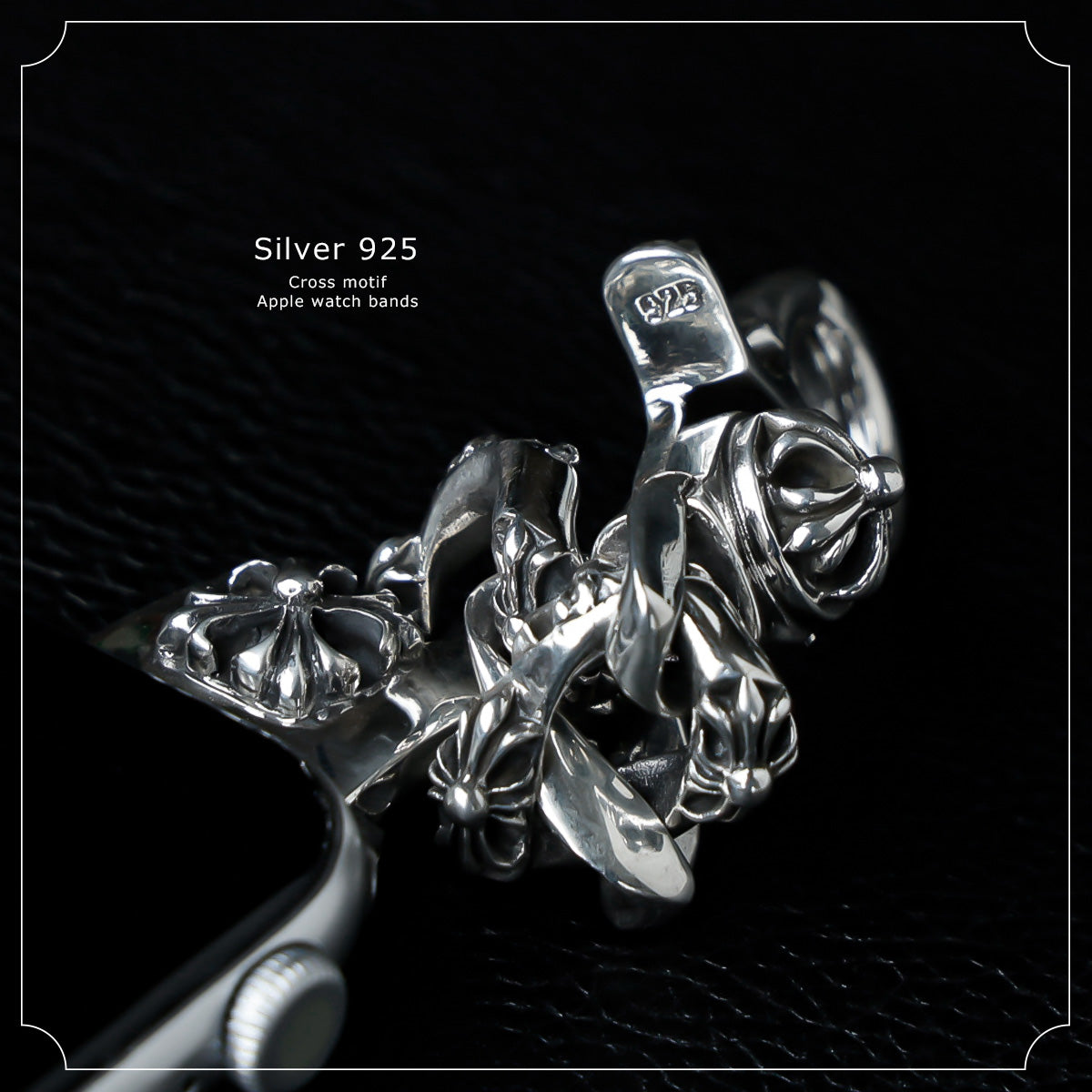 DAYSART Classic クロスモチーフ AppleWatchバンド シルバー925製 wc035