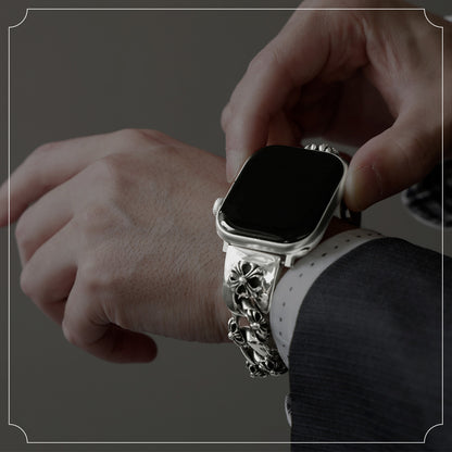 DAYSART Classic クロスモチーフ AppleWatchバンド シルバー925製 wc035