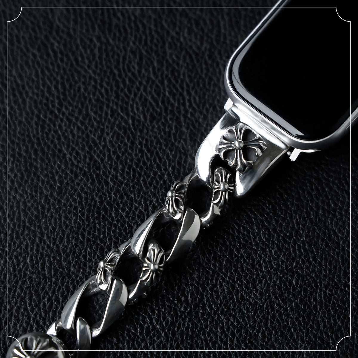 DAYSART Classic クロスモチーフ AppleWatchバンド シルバー925製 wc035