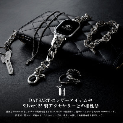 DAYSART Classic クロスモチーフ AppleWatchバンド シルバー925製 wc035