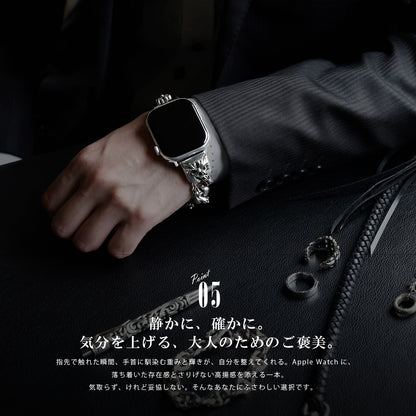 DAYSART Classic クロスモチーフ AppleWatchバンド シルバー925製 wc035